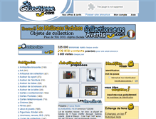 Tablet Screenshot of jecollectionne.com